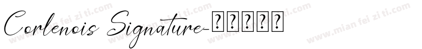 Corlenois Signature字体转换